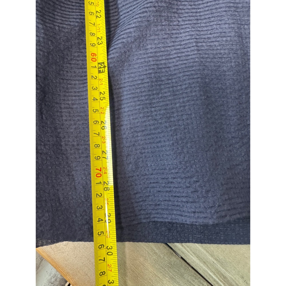 J.Crew Navy Blue Silk Cotton Ribbed Strapless Cocktail Dress Size 4 - Picture 10 of 10